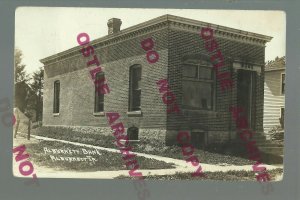 Alburnett IOWA RPPC 1916 BANK MAIN STREET nr Cedar Rapids Marion Center Point