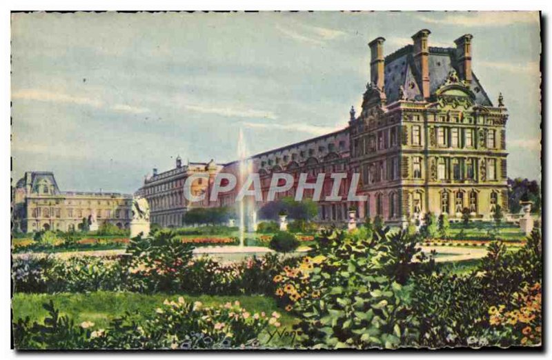 Old Postcard Paris, Le Flore Pavilion in the Tuileries Gardens