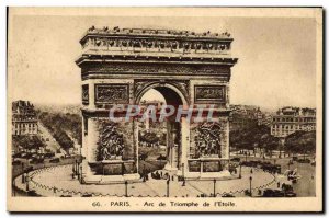 Old Postcard Paris Arc de Triomphe L & # 39Etoile
