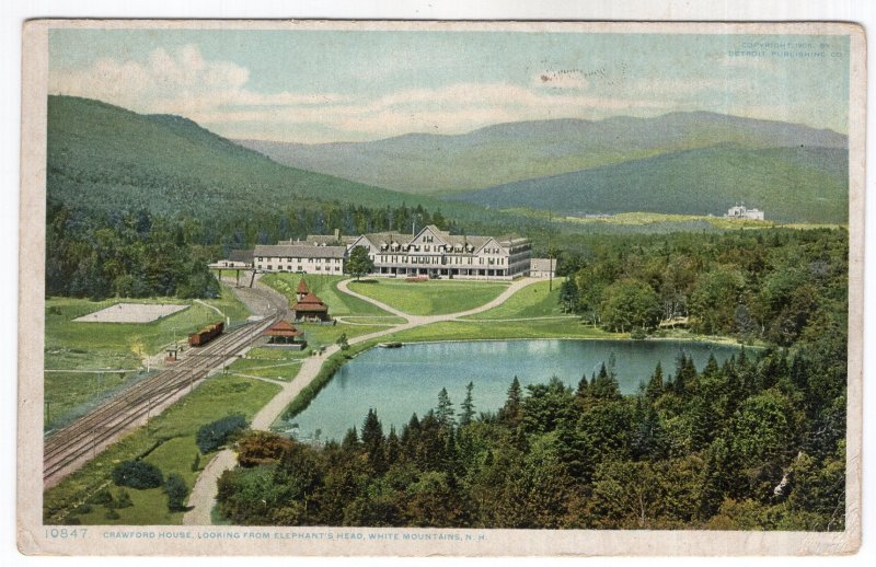 White Mountains, N.H., Crawford House, Looking From Elephant's Head