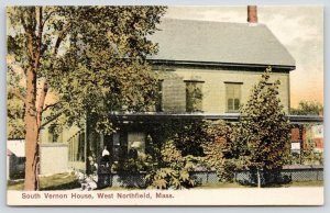 West Northfield Massachusetts~South Vernon House Hotel~Guests on Porch~1905