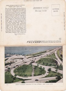 New York City Henry Hudson parkway At 79th Street Bi-Fold Message Card