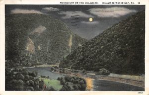 Moonlight on Delaware Delaware Water Gap, Pennsylvania PA  