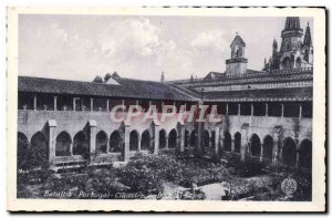 Postcard Old Batalha Portugal Cloister