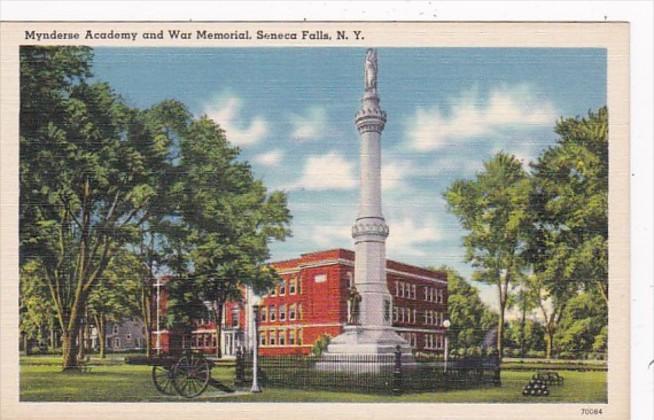 New York Seneca Falls Mynderse Academy and War Memorial