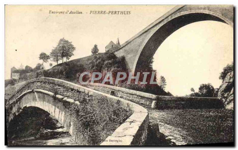 Old Postcard Pierre-Perthuis Surroundings d & # 39Avallon