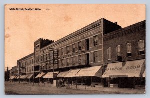 J99/ Deshler Ohio Postcard c1910 Main Street Stores  80