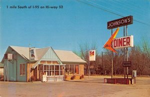 Florence South Carolina Johnson's Diner Vintage Postcard AA31745