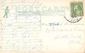 Constantine Michigan Washington Street Vintage Postcard AA56084