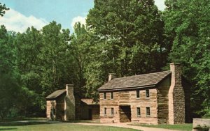 Vintage Postcard Spring Mill State Park Pioneer Village House Mitchell Indiana