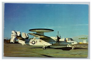 Vintage 1960's Military Postcard US Navy Grumman E-2C Hawkeye Aircraft