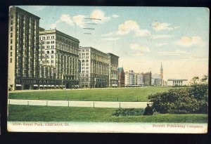 Early Chicago, Illinois/IL Postcard, Grant Park, 1912!