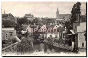 Chartres Old Postcard General View from the Courtille