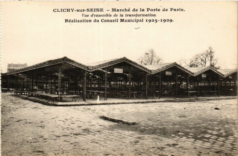CPA CLICHY-sur-SEINE Marché de la Porte de Paris (413396)