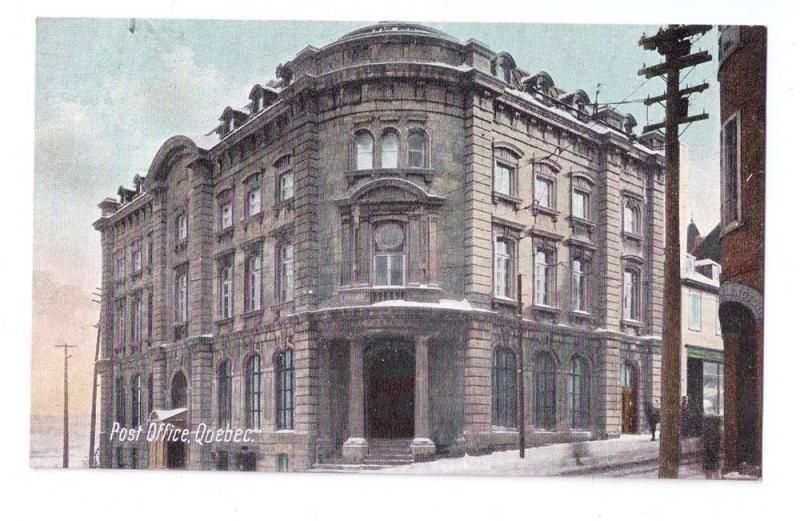 Canada Quebec Post Office c 1910 Vintage Postcard