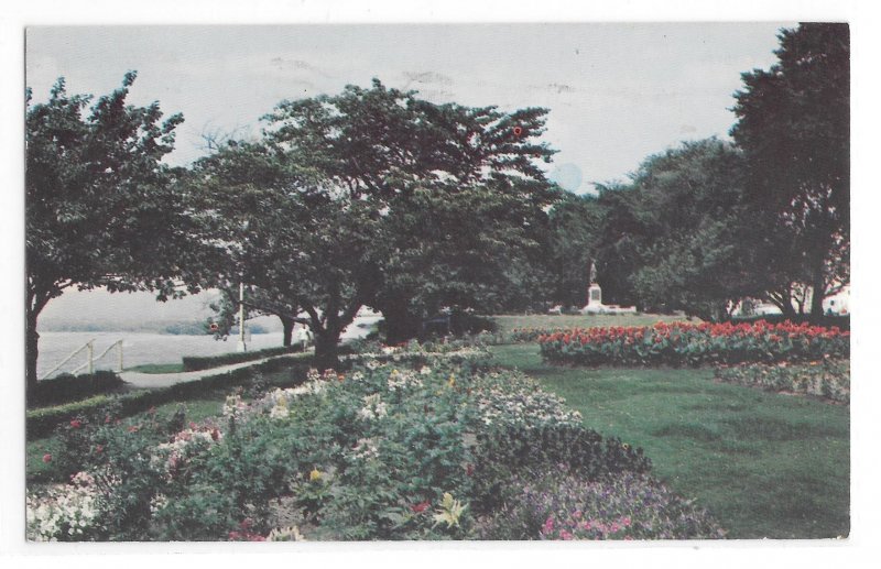 Harrisburg PA River Park Sunken Gardens Front Street Vintage 60s Postcard