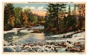 Postcard WATER SCENE Tupper Lake New York NY AP3384