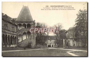 Old Postcard Chateaubriant Chateau Pavilion Hotel stairs of the colonnade of ...