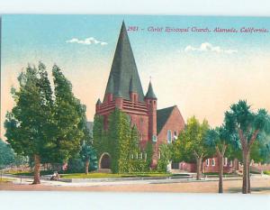 Unused Divided-Back ALMEDA CHURCH SCENE Oakland California CA L5090@