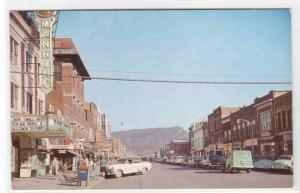 Street Scene Cars Theater Drug Store Middlesboro Kentucky 1950s postcard