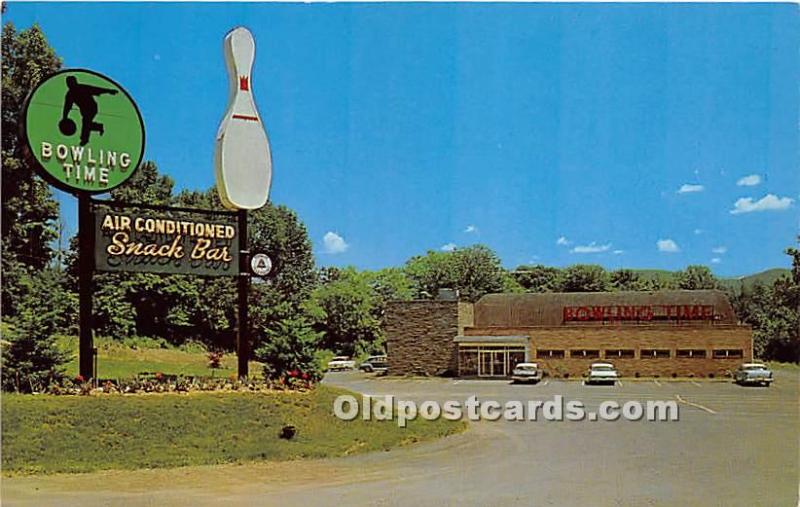 Old Vintage Bowling Postcard Post Card Bowling Time, Ic New Windsore, New Yor...