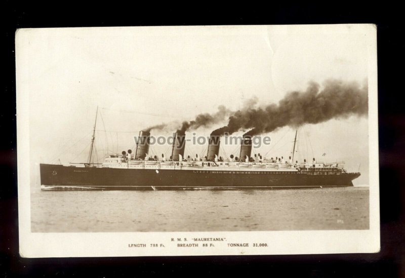 LS1696 - Cunard Liner - Mauretania - postcard
