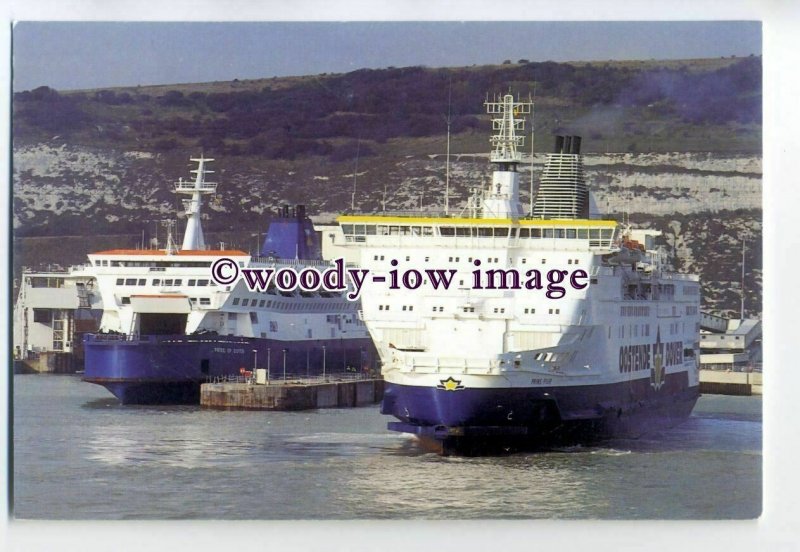 FE1966 - P&O & Oostende Ferries - Pride of Dover & Prins Filip - postcard