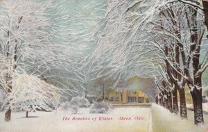 AKRON, Ohio, PU-1909; The Beauties Of Winter