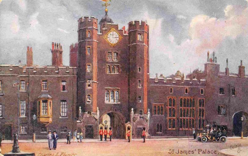 St James Palace London England UK artist Charles Flower 1910c Tuck postcard