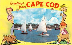 Greetings from Images of sailing boats - Cape Cod, Massachusetts MA  