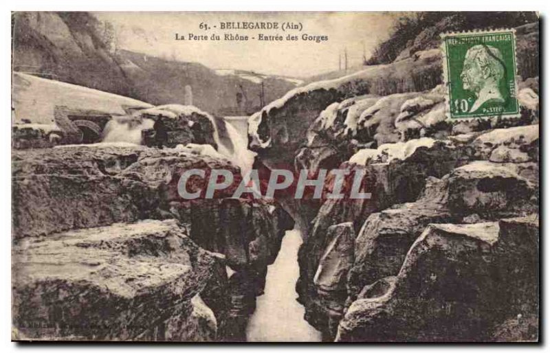 Postcard Old Bellegarde Ain Loss Rhone Entree Gorge