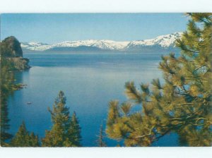 Pre-1980 LAKE SCENE Lake Tahoe Nevada NV AE3841