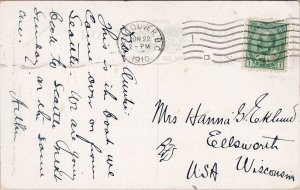 Vancouver BC 'Empress of India' Ship Steamship Docks c1910 Postcard E79