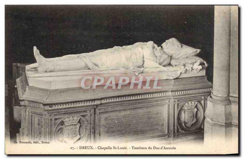Old Postcard Dreux Chapelle Saint Louis Tomb of Duke & # 39Aumale