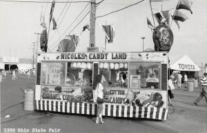 D60/ Columbus Ohio Real Photo RPPC Postcard 1992 State Fair Nicoles Candy Shop