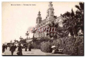 Monaco Monte Carlo Old Postcard Terrace Casino