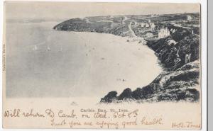 Cornwall; St Ives, Carbis Bay PPC, 1902 PMK, To Mrs Mortimer, Cambridge