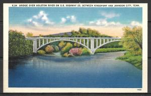 Tennessee, Johnson City - Bridge Over Holston River - Highway 23 - [TN-027]