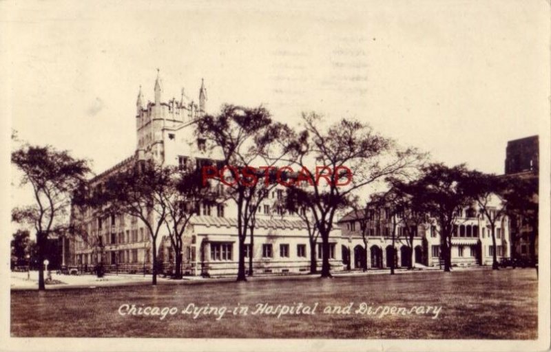 RPPC 1933 CHICAGO LYING-IN HOSPITAL AND DISPENSARY - Dir of Adm. P H Braithwaite