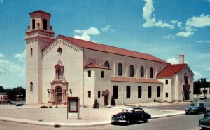 USA Central Methodist Church Albuquerque New Mexico Chrome Postcard 08.65