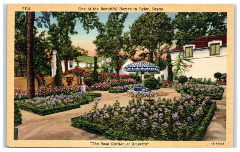 Mid 1900s One Of The Beautiful Tyler Tx Homes Rose Garden Of