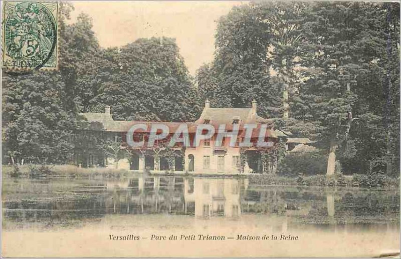 Postcard Old Versailles Park Petit Trianon Queen's House