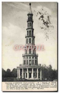 Old Postcard From Amboise Chanteloup Pagoda