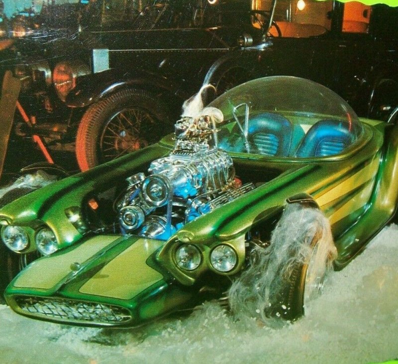 Hot Rod Postcard Beatnik Bandit Race Car Ed Big Daddy Roth Rat Fink Hot Wheels 