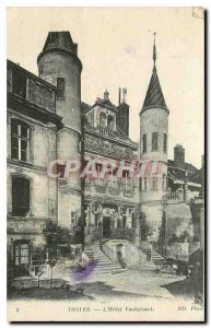 CARTE Postale Old Troyes Hotel Vauluisant