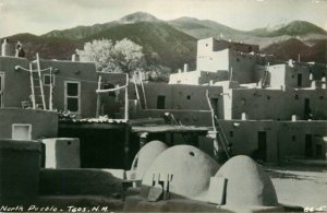 North Pueblo Taos, New Mexico  Vintage RPPC Postcard