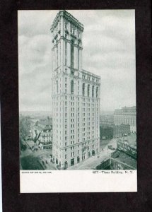 NY Times Bldg Building New York City NYC UDB Postcard