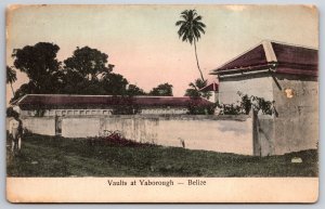 Vaults At Yarborough Cemetery British Honduras Belize UNP DB Postcard K7