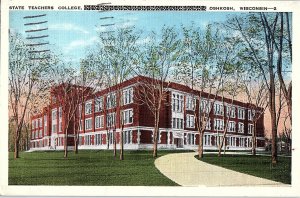 Postcard SCHOOL SCENE Oshkosh Wisconsin WI AI1514