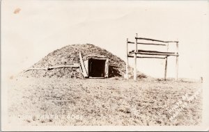 Indian Earth Lodge Southwest USA Hoskine Meyer RPPC Postcard G52